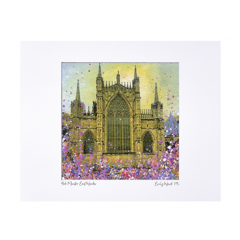 East Window, York Minster Limited Edition Print with Mount